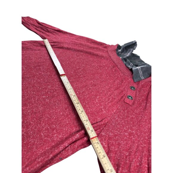 Al & Rachel Red Layered Sweater Blouse PM Petite - Picture 8 of 10